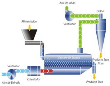 Descripción: LECHO FLUIDIZADO CONTINUO CICLO ABIERTO 